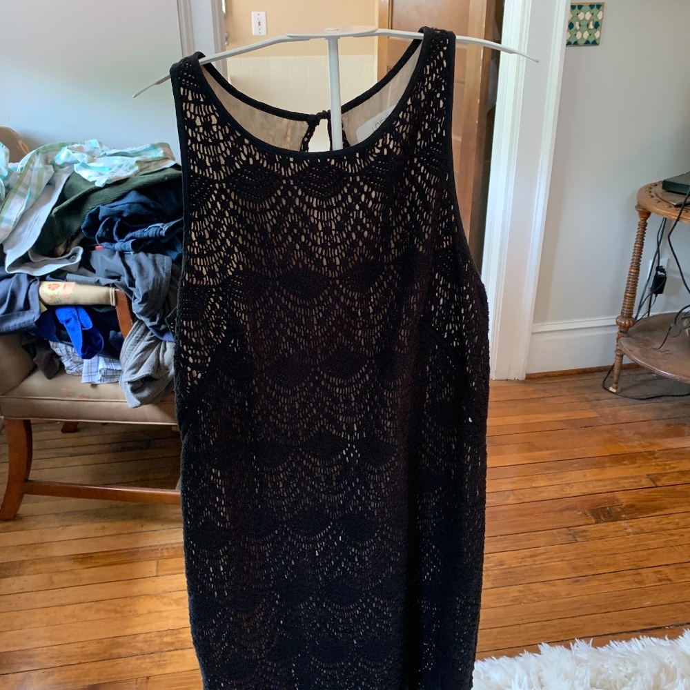 Ann Taylor Loft lace‎ eyelet dress. Worn once. Retail 100